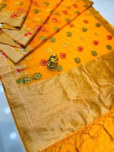 Amrut Silk Vol 2 By Kasmora Weaving Organza Silk Saree Collection+
